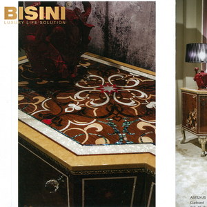 Khung Treo Tường TV Phong Cách Hoàng Gia Châu Âu Retro Gỗ Đặc Tinh Tế Làm Thủ Công Vỏ Parquet Marquetry Dát Sideboard - Product Image 5