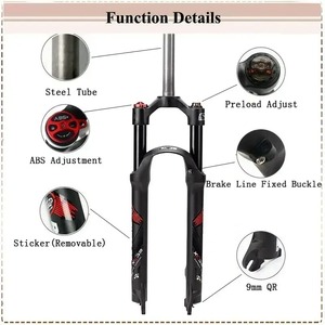 BUCKLOS MTB Bike Treo Ngã Ba 26 ''27.5'' 29 ''ODM Xe Đạp Ngã Ba 9*100 Mét Travel Rebound <span class=keywords><strong>Preload</strong></span> Điều Chỉnh Ngã Ba - Product Image 4