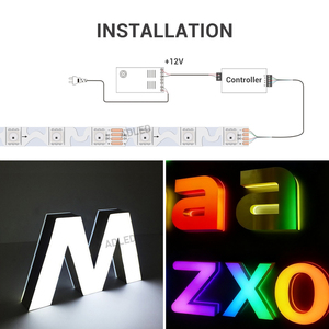 DC12V เทปไฟ LED แบบยืดหยุ่น5050 Rgbic 8มม. วัตต์/เมตรซิกแซก SMD แถบไฟเปลี่ยนสีได้60ดวง/ม. - Product Image 5