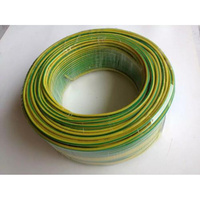 Fil de terre de sécurité pour système solaire, plat, jaune-vert, isolé PVC, anti-corrosion, 450/750V, cuivre toronné, industriel, CE