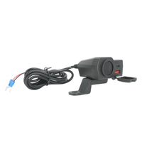 BROSINTL BC484PD 48W Tipe C PD 30W QC3.0 18W Pengisi Daya Ponsel Sepeda Motor Port USB Ganda dengan Voltmeter dan Pengukur Suhu