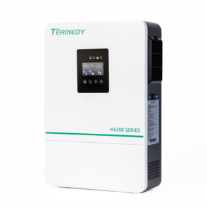 เครื่องแปลงไฟพลังงานแสงอาทิตย์แบบไฮบริดคลื่นไซน์บริสุทธิ์ 4200W พร้อมระบบ MPPT คู่ รองรับแรงดันไฟฟ้า PV 500V ระบบเฟสเดียว 24V กำลังไฟ 4.2KW สำหรับใช้ในบ้าน รุ่น HE200-4200 4200W คลื่นไซน์บริสุทธิ์ - Product Image 4