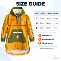 Veste Smock Unisexe d'Extérieur OEM, Anorak à Capuche Color Block avec Doublure Polaire Moelleuse et Poche Kangourou pour le Camping