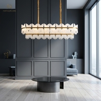 Lámpara de Araña de Latón Natural, Moderna, de Lujo, con Diseño de Autor, Compatible con Corriente Alterna, Altura Ajustable, para Comedor o Bar