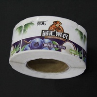 Stiker Label makanan beku termal, gulungan Label makanan untuk timbangan berat Printer bebas BPA, stiker kustom Label ECO termal