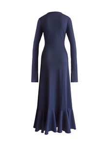 Ensemble Abaya Modeste en Polyester ODM avec Col Rond et Longueur Cheville pour Occasions Formelles et Soirées en Toutes Saisons - Product Image 4