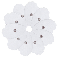 Électrodes de remplacement pour unité TENS à bouton 3,5 mm, forme paume 7,5*4,5 cm, patchs thérapeutiques conducteurs à forte adhérence