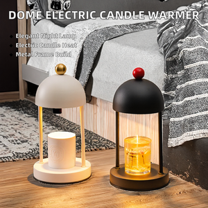 Lampes de table en forme de dôme, lampe électrique à cire fondante, petite veilleuse, bougie parfumée de luxe, parfum métallique AU - Product Image 2