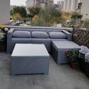 Precio de fábrica moderno a prueba de sol a prueba de agua ocio patio <span class=keywords><strong>terraza</strong></span> balcón ratán jardín sofá al aire libre - Product Image 6
