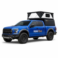 Huntoo Hardtop de camionnette rigide pliable en aluminium résistant aux chocs pour utilisation tout-terrain intensif
