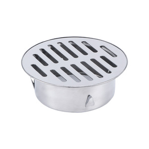 Drenaje de Piso de Acero Inoxidable, Redondo de 8 Pulgadas, Tipo Inserto, Anticorrosión, para Uso en Exteriores, Jardín y Azotea - Product Image 1