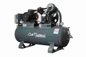 Compresor de Aire Reciprocante de Alta Resistencia con Tanque Receptor de Aire Horizontal para Operaciones Industriales en Fábricas y Talleres - Product Image 3