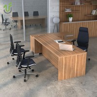 Bureau de direction iULTRA en forme de L, grand et personnalisé, avec meuble de rangement sur pied pour espace de travail professionnel ou domestique