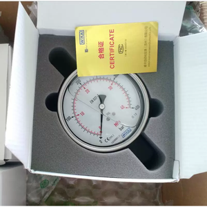 독일 EN837-1 전부 스테인리스 스틸 부르동 튜브 압력계 233.50.100 0-1000 바 중국산 - Product Image 3