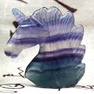 งานแกะสลักหินตาเสือสีเหลืองฮุ่ยอิง รูปยูนิคอร์น สำหรับเป็นของขวัญ - Product Image 5