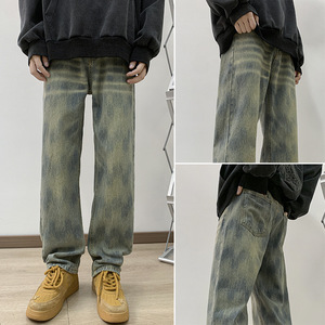Nouveau jean slim droit taille mi-haute en denim noir pour homme, collection Printemps/Été, style européen - Product Image 5
