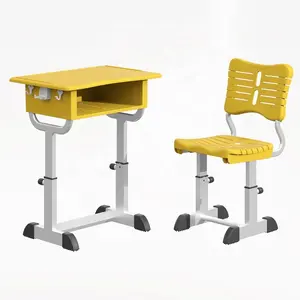 Yj Ergonomic học tập Chiều cao có thể điều chỉnh trường ghế và bảng thiết lập cho trường trung học