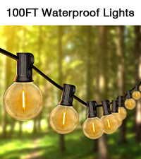 G40 High String <b>Lights</b> 30m 100 ft G40 Waterproof Outdoor Christmas Garden Yard Bulb <b>LED</b> Patio String <b>Lights</b> - Product Image 5