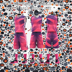 Ensemble de maillots de basket-ball personnalisable, double face, sans manches, unisexe, maillot de sport, tenue d'entraînement, séchage rapide, respirant, été - Product Image 2