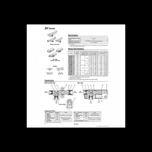 ชิ้นส่วนอุตสาหกรรมนิวเมติกส์ SMC ZH05DSA-06-06-06NS เครื่องพ่นสุญญากาศ - Product Image 1