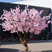 Grand arbre à souhaits intérieur extérieur simulé fleur de pêcher cerisier pour centre commercial décoration qualité plante artificielle fleur