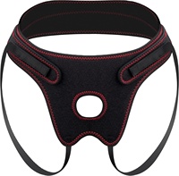 Sous-vêtements avec harnais de pénis réglable et godemichet à attacher, culotte avec godemichet à double tête et plug anal pour femmes