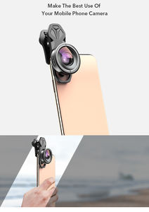 Apexel 4 K HD เคลือบเลนส์ซูเปอร์มุมกว้าง 170 องศาโลหะ mini คลิปเลนส์สำหรับ HUAWEI <span class=keywords><strong>iPhone</strong></span> <span class=keywords><strong>XS</strong></span> Max Android - Product Image 2