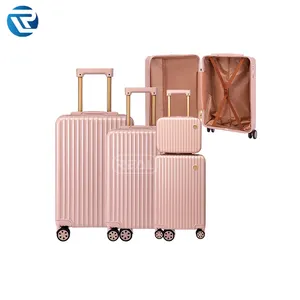 Christmas promotion new design round label vertical custom luggage gift travel Business trip away luggage