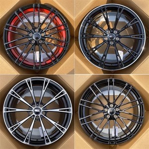 Rines Adaptados para Audi A4L/A6L/A5/RS/A7/A3/CC/Magotan, Modificados, de 17-20 Pulgadas, Aleación de Aluminio Nueva, Valores ET de 20mm/25mm, Acabado Negro - Product Image 2