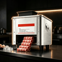 Machine à découper le poulet robuste en acier inoxydable 304, coupe-cubes pour viande congelée avec protection de sécurité