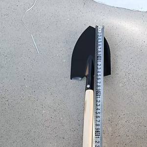 Garden Spade Large Wooden Handle Metal Blade Black For Gardening <b>Soil</b> Loosening <b>Planting</b> Flowers Vegetables - Product Image 3