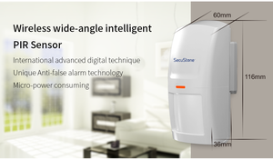 <span class=keywords><strong>Detector</strong></span> de Movimento Humano Sem Fio PIR Alarme Sensores Carcaça Plástica Uso de Segurança Residencial 868MHZ 433MHZ - Product Image 3