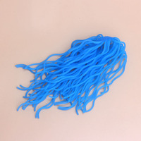 12 Farben Luminous Fishing Soft Worms lockt Köder Ultra Stretchy Forellen fliegen Squirmy Wormy Fly Binden Materialien