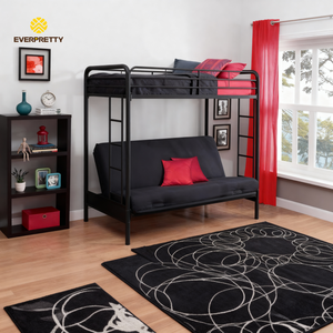 <span class=keywords><strong>Lit</strong></span> superposé en métal pliant moderne <span class=keywords><strong>pour</strong></span> adultes, avec échelles, idéal <span class=keywords><strong>pour</strong></span> dortoir scolaire, appartement compact ou chambre d'hôtel. - Product Image 2