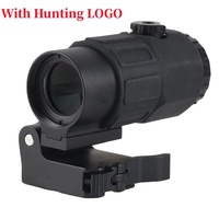 Lunette grossissante de haute qualité G43/G45 3X/5X en alliage d'aluminium, couleur noire/sable, optique de précision pour le tir en plein air et la chasse