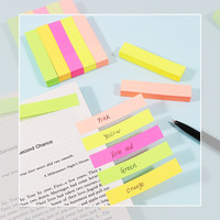 Foska 500 feuilles de marque-pages et onglets d'indexation de couleur néon, 5 blocs, pour la codification couleur des tâches et des priorités