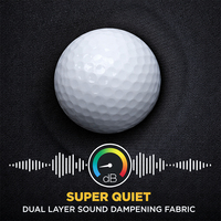 Enceinte de simulateur de golf intérieur insonorisée, anti-rebondissement, à structure sandwich 3D triple couche, ignifuge, personnalisable OEM ODM