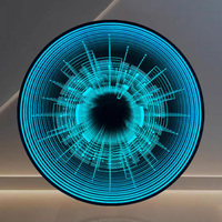 Enseigne LED néon 3D personnalisée de haute qualité, design magique, pour publicité, mariages, boutiques, prise DC, durable, étanche IPX6, pour diverses applications