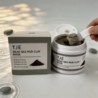 Masque d'argile de la mer Morte TJE - Nettoyant en profondeur des pores et anti-âge, réduit les ridules et les pores pour les peaux sensibles