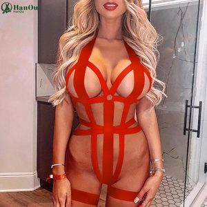 HO Body Halter Tights Lencería íntima para adultos Tanga abierta Traje sexy Sensual Body Tops - Product Image 1