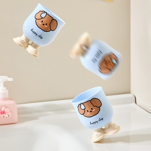 Gobelet de bain de bouche créatif en plastique écologique, motif dessin animé mignon, grande taille, simple, pour brosse à dents - Product Image 1