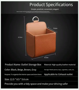 2025 voiture <span class=keywords><strong>sac</strong></span> de rangement climatisation évent tableau de bord soigné Suspension siège boîte de rangement lunettes téléphone portable voiture boîte de rangement - Product Image 6