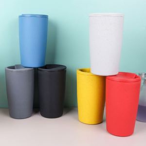 Large Capacity Creative Wheat Straw Pattern <b>Disposable</b> Pp Plastic <b>Drinkware</b> Portable Camping Dishwasher Boiling Water Safe - Product Image 1