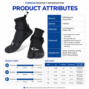 Chaussures de plage en néoprène à orteils séparés 3 mm, bottes de surf antidérapantes avec protection des orteils pour kayak, SUP, snorkeling, plongée - Product Image 6