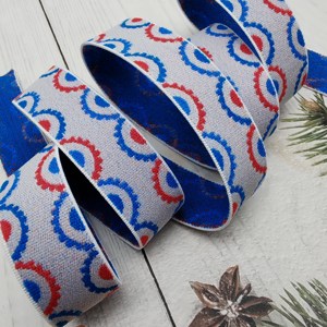 Cinta Elástica Popular de Fábrica para Textiles del Hogar y Ropa Deportiva, Sujetador Jacquard Azul Personalizado para Mujer, Estampado Personalizado - Product Image 1