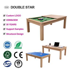 Table de jeu multifonctionnelle 3 en 1 à succès, <span class=keywords><strong>billard</strong></span>, salle à manger et tennis de table, tables de <span class=keywords><strong>billard</strong></span> en MDF avec accessoires - Product Image 1