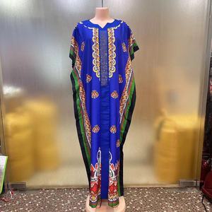 Neues Lässiges Loses Bedrucktes Heißes Diamant-Nigerianisches Mode-Design Elegantes Afrikanisches Damen-Langkleid - Product Image 5