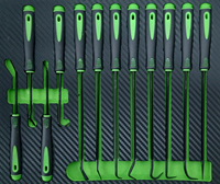 GTYPRO Ensemble de 12 crochets et pics pour la dépose de joints et de garnitures / Kit d'outils de 180 mm pour la dépose de joints toriques avec plateau en mousse EVA