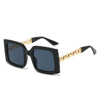 Lunettes de soleil carrées de luxe pour femmes, logo personnalisé, protection UV400, lunettes de soleil