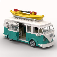 Creative MOC Building Set Wild Mustang Off-Road Vehicle Model Car Building Set con serie de partículas pequeñas